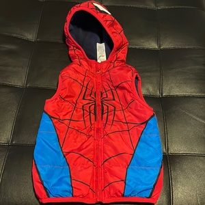 Spider-Man fleece-lined vest. Like new condition.